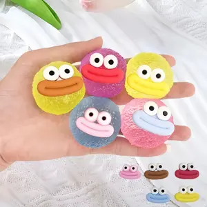 Squishy Sausage Mouth Stress Relief Set, Cute Funny Face Soft Tpr Ball, Slow Rebound Pressure Release Toy, Perfect for Holidays and Parties