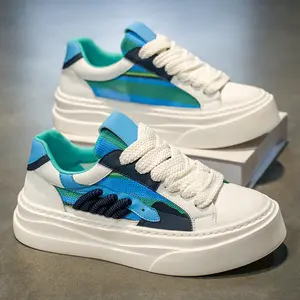 Summer men's shoes, breathable and versatile, casual, niche, original design sneakers, and teenagers' sports height-increasing white shoes