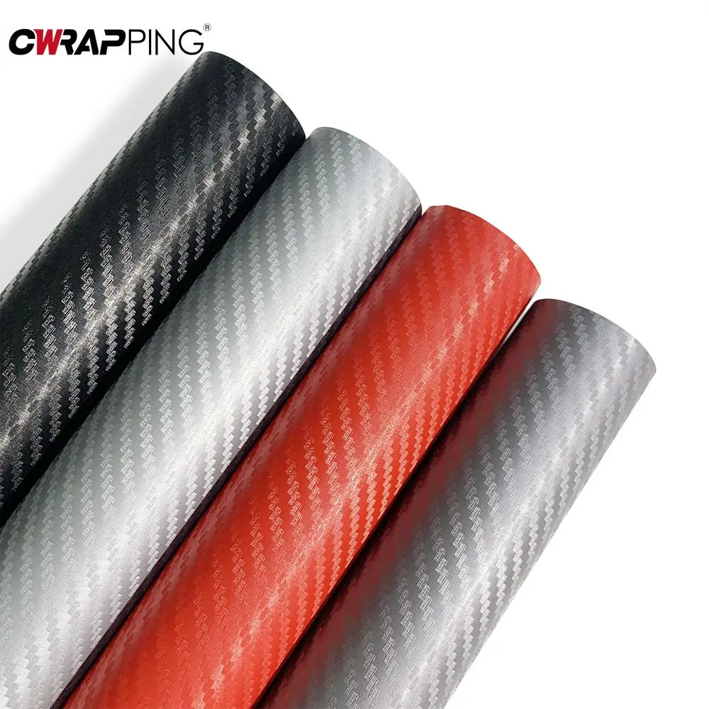 2026 New 30x127cm Car 3D Carbon Fiber Vinyl Wrap Stickers Auto Styling Stickers for Auto Motorcycle Exterior Protection Film Decorative For your Cars