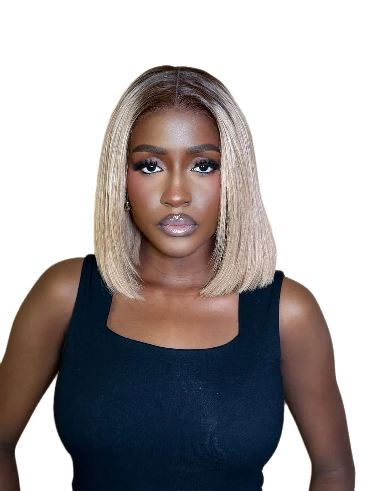 100% Raw Human Hair Luxe Blunted Bob Wig - Glueless 5x5 Lace Closure Blonde, Custom-Coloured, Natural-Looking Finish, Everyday Wear, Elevated Styling Human Hair Lace Front Wig, Wigs Human Hair, Blunted Bob Cut