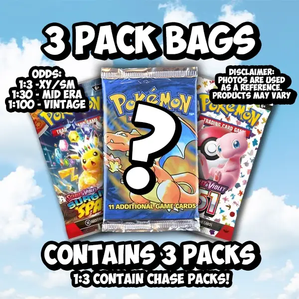 3 Pack Bag - 1 IN 3 ODDS FOR CHASE