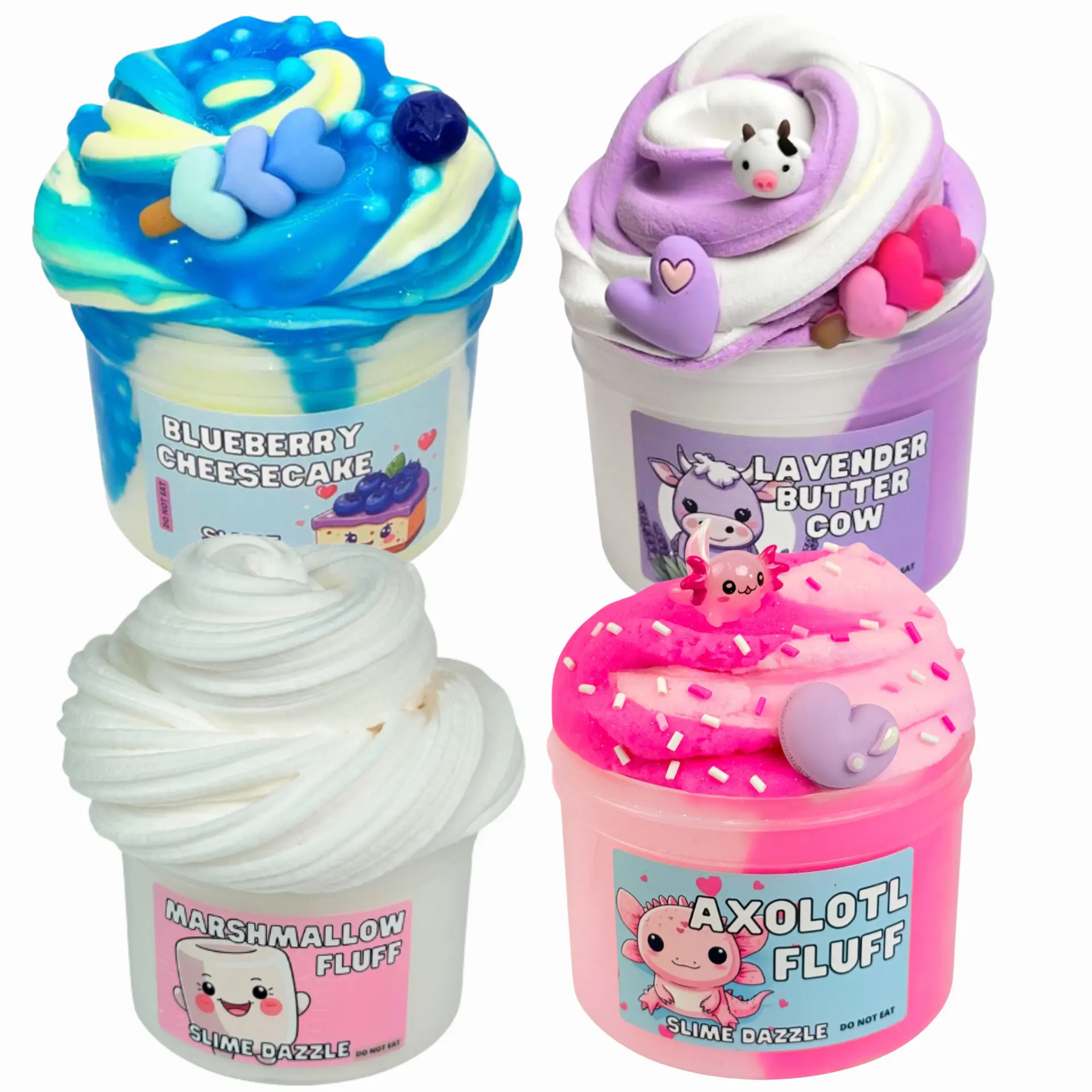 New Best Selling Slime Set 4 Pack 8 Fl Oz Each Made in USA New Best Selling Slime Set 4 Pack 8 Fl Oz Each Made in USA