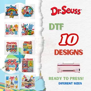 PACKAGE #1: DR SEUSS DAY - 10 DTF DESIGNS READY TO PRESS.