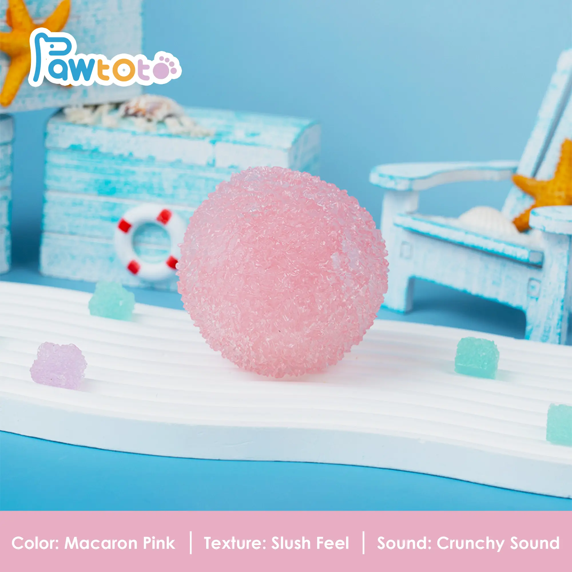 Macaron Pink (Slush Feel,Crunchy Sound)