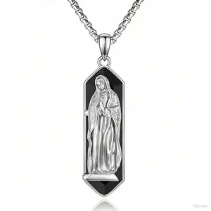 Our Lady of Guadalupe Pendant Necklace in 925 Sterling Silver Helps you alleviate all the pain and misfortune in the world TikTokShopBlackFriday