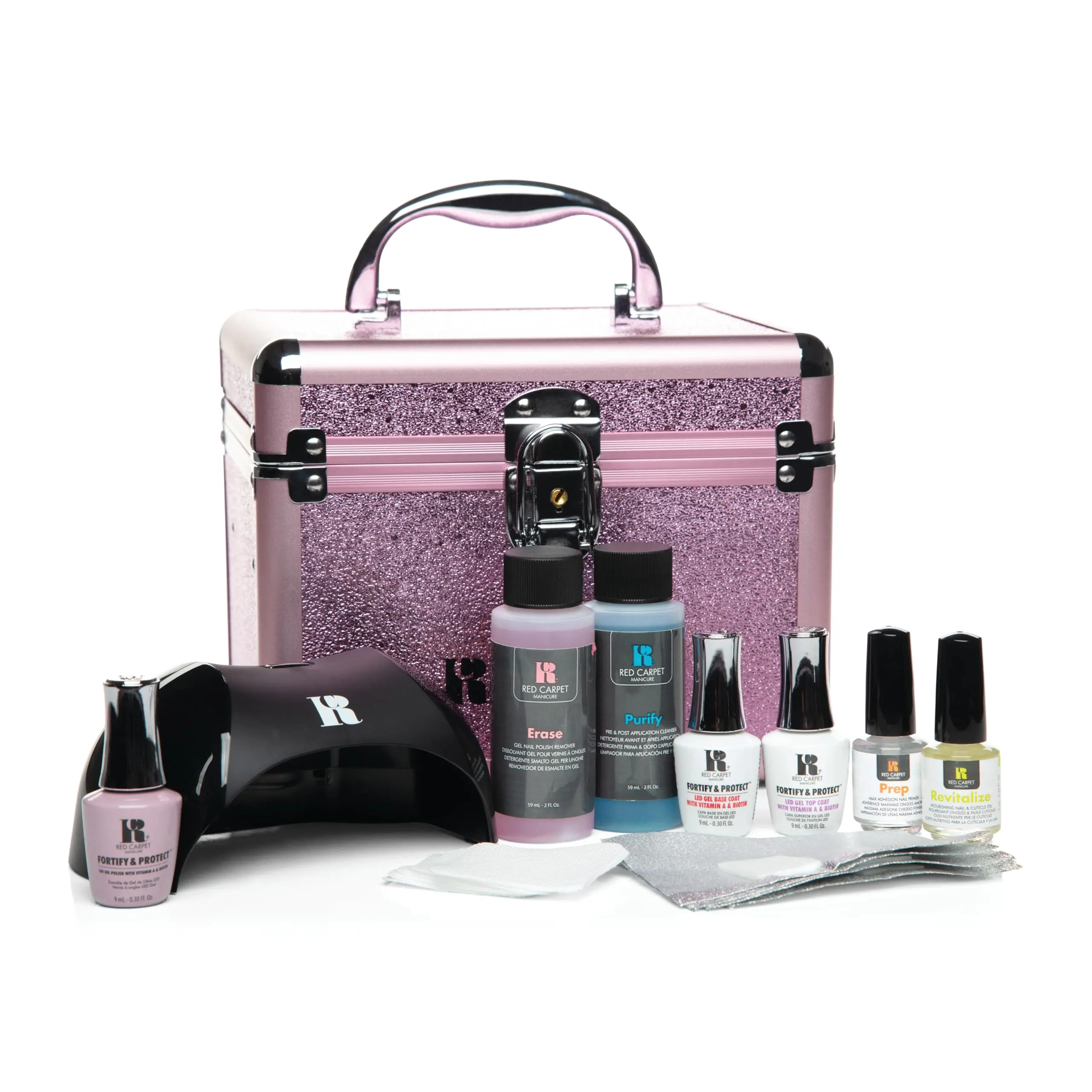 Red Carpet Manicure Ultimate Celebrity Manicurist Kit – DIY Gel Polish System, Complete Kit Pro 30 LED Light, Fortify & Protect Base & Top, Salon-Quality Manicures at Home, Beauty & Personal Care.