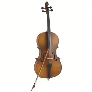 4 4 Acoustic Cello Case Bow Rosin Wood Color