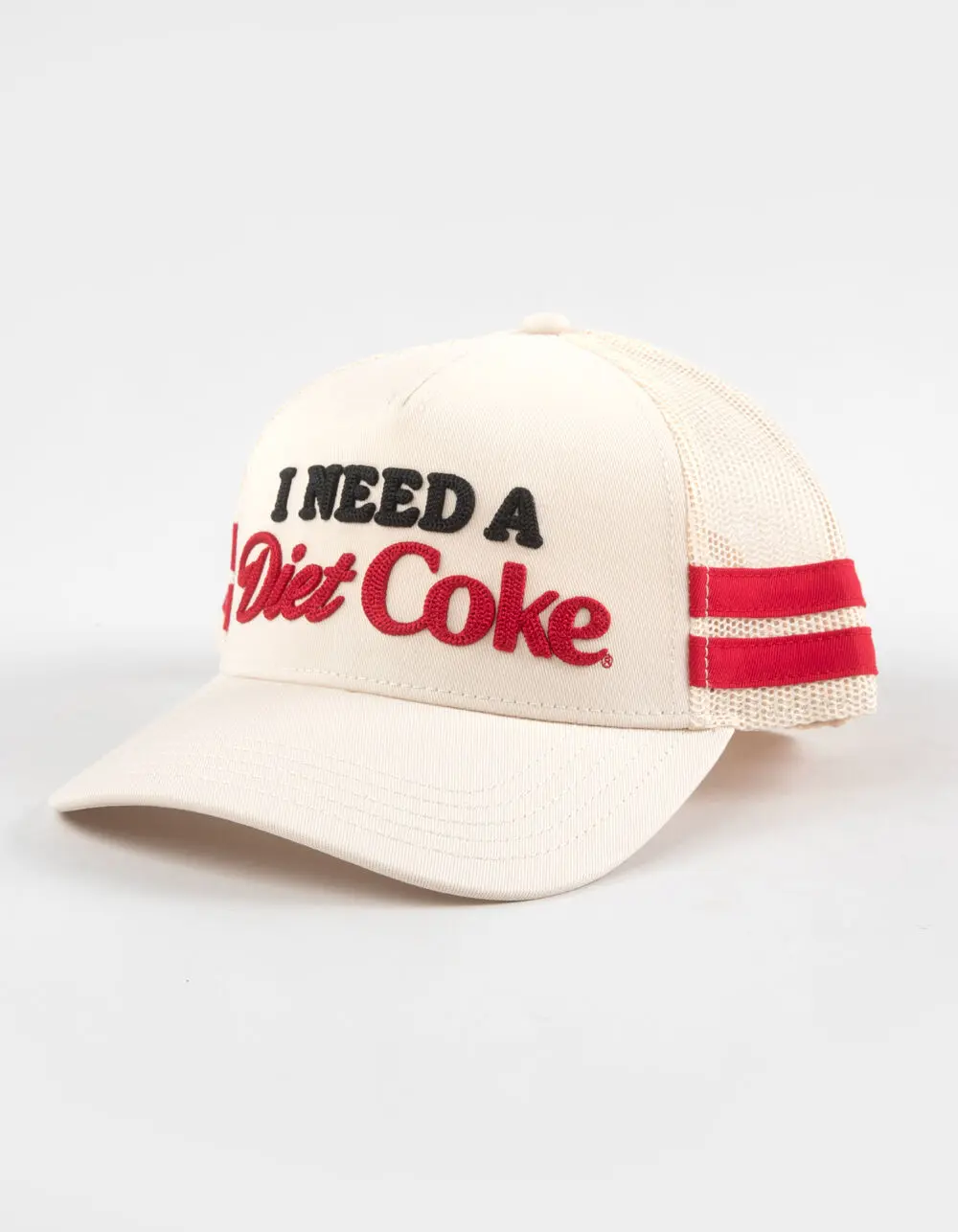 AMERICAN NEEDLE I Need A Diet Coke Womens Trucker Hat, Ivory