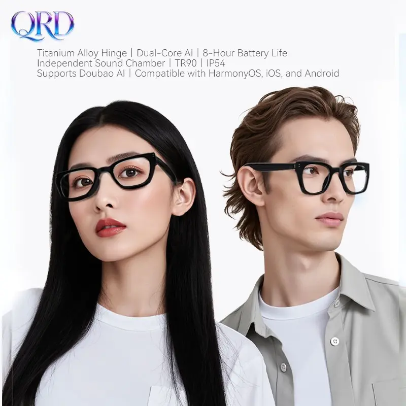 2026 Ner Model X01 Smart Bluetooth-compatible Sunglasses & Blue Light Glasses, 8-9h Battery Life, Bluetooth-compatible 5.4, On-The-Go Translator, Traveler Essential, Multifunctional Smart Glasses, Wearable Smart Glasses