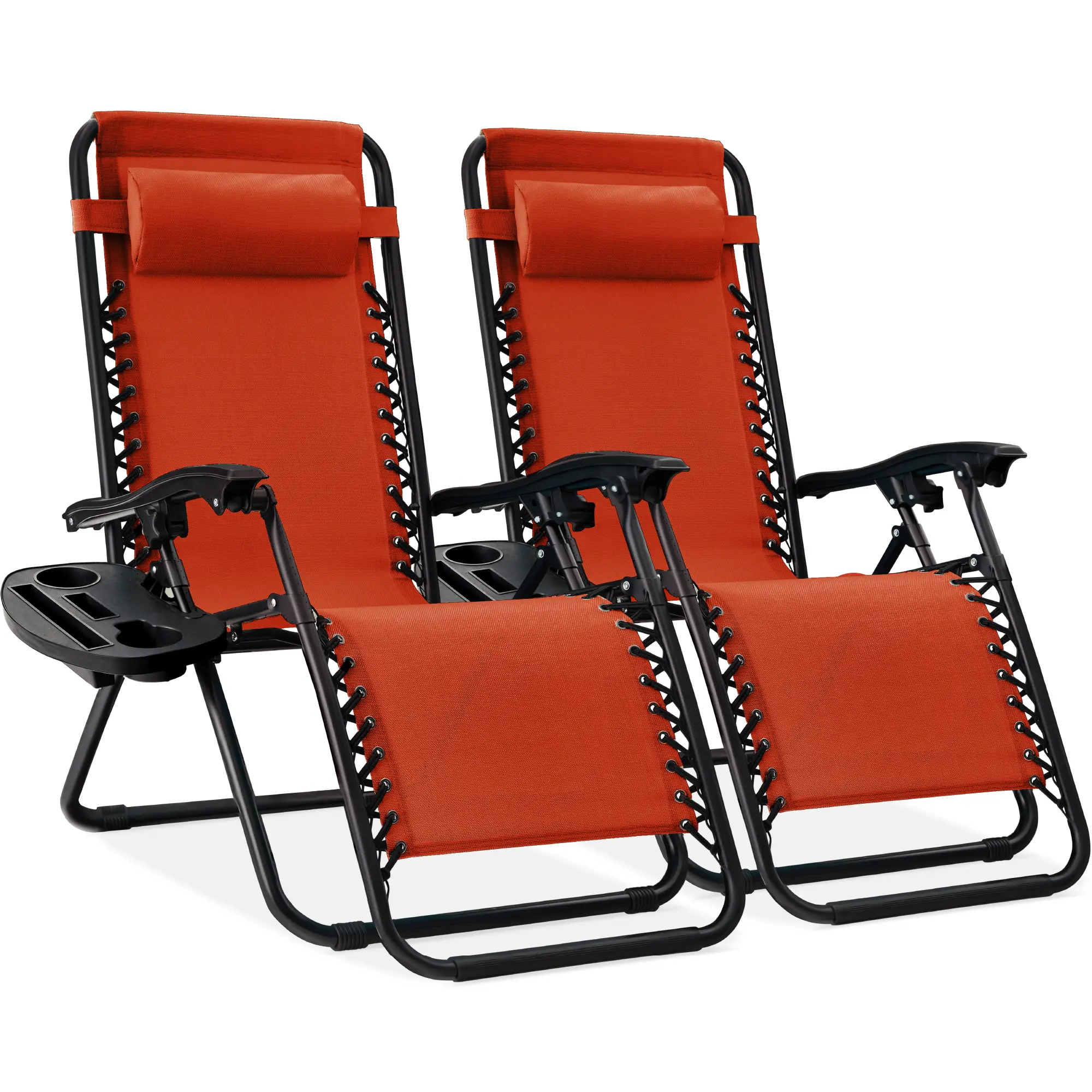 Best Choice Products Set of 2 Zero Gravity Lounge Chair Recliners for Patio, Pool w/ Cup Holder Tray Best Choice Products Set of 2 Zero Gravity Lounge Chair Recliners for Patio, Pool w/ Cup Holder Tray