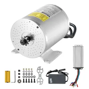 fathersdaygift VEVOR 1800W Electric Brushless DC Motor Kit - 48V 4500rpm Motor with Upgraded Speed Controller for Go Karts E-Bike Motorcycle Scooter