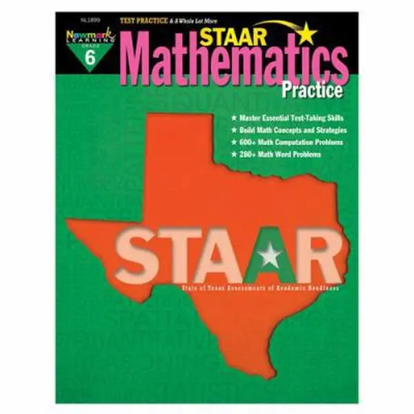 USED-STAAR Mathematics Practice Grade 6 by Multiple Authors (Paperback)
