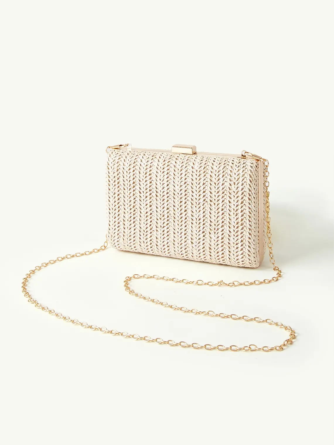 Azazie Woven Wicker Clutch Bag Woven Texture Elegant Statement Compact Bridal Wedding Evening Party Clutch