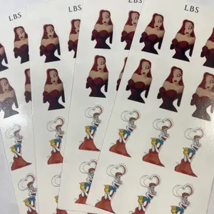 Jessica and Roger rabbit Waterslide decals Jessica and Roger rabbit Waterslide decals