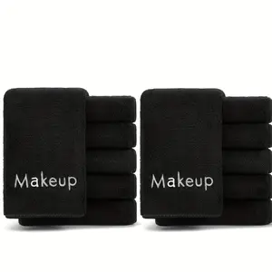 5/10pcs Ultra-Soft Microfiber Makeup Towel - Gentle Exfoliating Face Remover, Reusable Coral Fleece Washcloth for Makeup, Skincare & Light Beige Care, 30.23 x 30.23cm, Contemporary Design, High Absorbency, Durable, Makeup Remover Towelettes, Wash Cloths