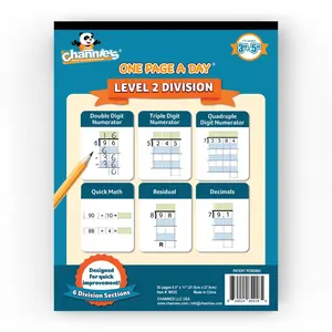 One Page a Day Level 2 Division Workbook – Advanced Visual Division Practice for Grades 3–5