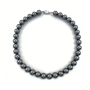 Tahitian Black Pearl Necklace | Large Natural Sea Pearl w/ Sterling Silver - Wedding/Holiday/Birthday Gift Jewelry