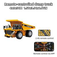 Yellow dump truck