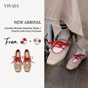 Recommend Size down ½ (True to size for wide feet) | VIVAIA Square Toe maryjanes sneakers, Breathable & Lightweight with Bubble Sole, Interchangeable Charms Ballet Flats, Wide Feet sneakermaryjanes, Hybrid Maryjanes (Cecily), SpringStatements, SpringFresh