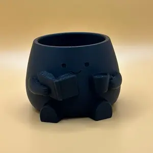 Cute Reading Planter Pot | Book Lover Plant Pot | Cozy Desk Decor | 3D Printed Planter