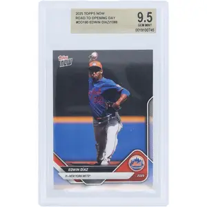 Edwin Diaz New York Mets 2025 Topps Now Road to Opening Day #OD-180 BGS Authenticated 9.5 Card
