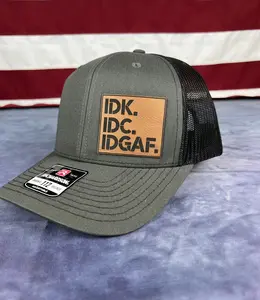 IDK IDC & IDGAF Hat - Premium Quality Snapback Hat for Men