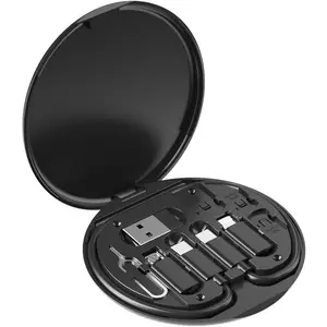 Multifunctional Data  Storage Box Adaptor for USB-C and -USB Devices Universal Data Transfer