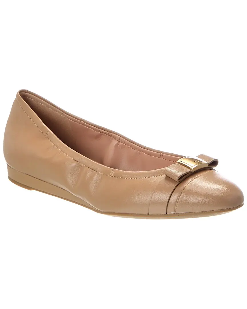 Cole Haan Go-To Tova Bow Leather Ballet Flat