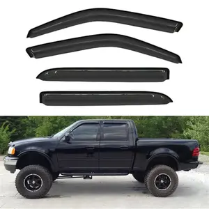 For 2001-2003 Ford F-150 SuperCrew, 2002-2003 Lincoln Blackwood Window Visor/WeatherShield/Rain Visor