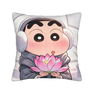 1pc Crayon Shin-chan Anime Throw Pillowcase - Machine Washable Zipper Closure for Bed, Sofa, Floor - Gift for Anime Fans, Ideal for Various Room Types, Playful Anime Theme for Bedroom or Living Room, Anime Bodypillow