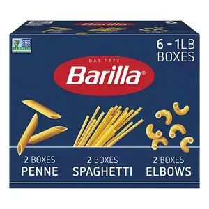 Barilla Pasta Variety Pack 1 lb 6 pk Assorted Flavors in One Pound Pack of Six Carb Spaghetti
