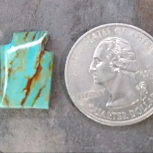 Washington State Cabochon Professionally Cut Kingman Turquoise 17x12 for Crafting and Jewelry Making