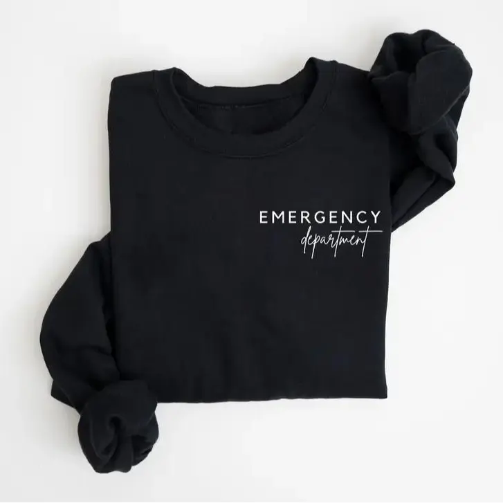 Emergency Department Nurse Shirt Sweatshirt, ER Nurse Tee, Emergency Department Sweatshirt, ER Nurse ER Doctor Sweater, Emergency Nurse Shirt, New Nurse Grad Gift