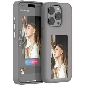 Smart Ink Protective Phone Case Cover for iPhone 13-17 Series, Smart Ink Screen Phone Case NFC E-Ink iPhone Phone Case Frame DIY Custom Image on Phone Case Accessories