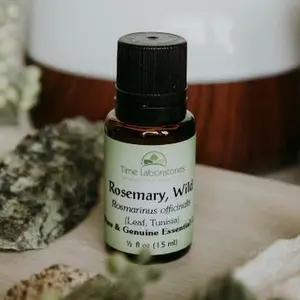 Rosemary, Wild (Rosmarinus officinalis) Imported from Tunisia 1/2 oz Aromatherapy Essential Oil