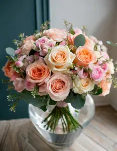 "The Vanilla Cake" Petal Decor Flowers   Bouquet