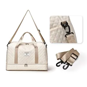 Lightweight Large Capacity Argyle Travel Duffle Bag, Spacious & Highly Portable for Overnight Trips, Stylish Luggage Solution