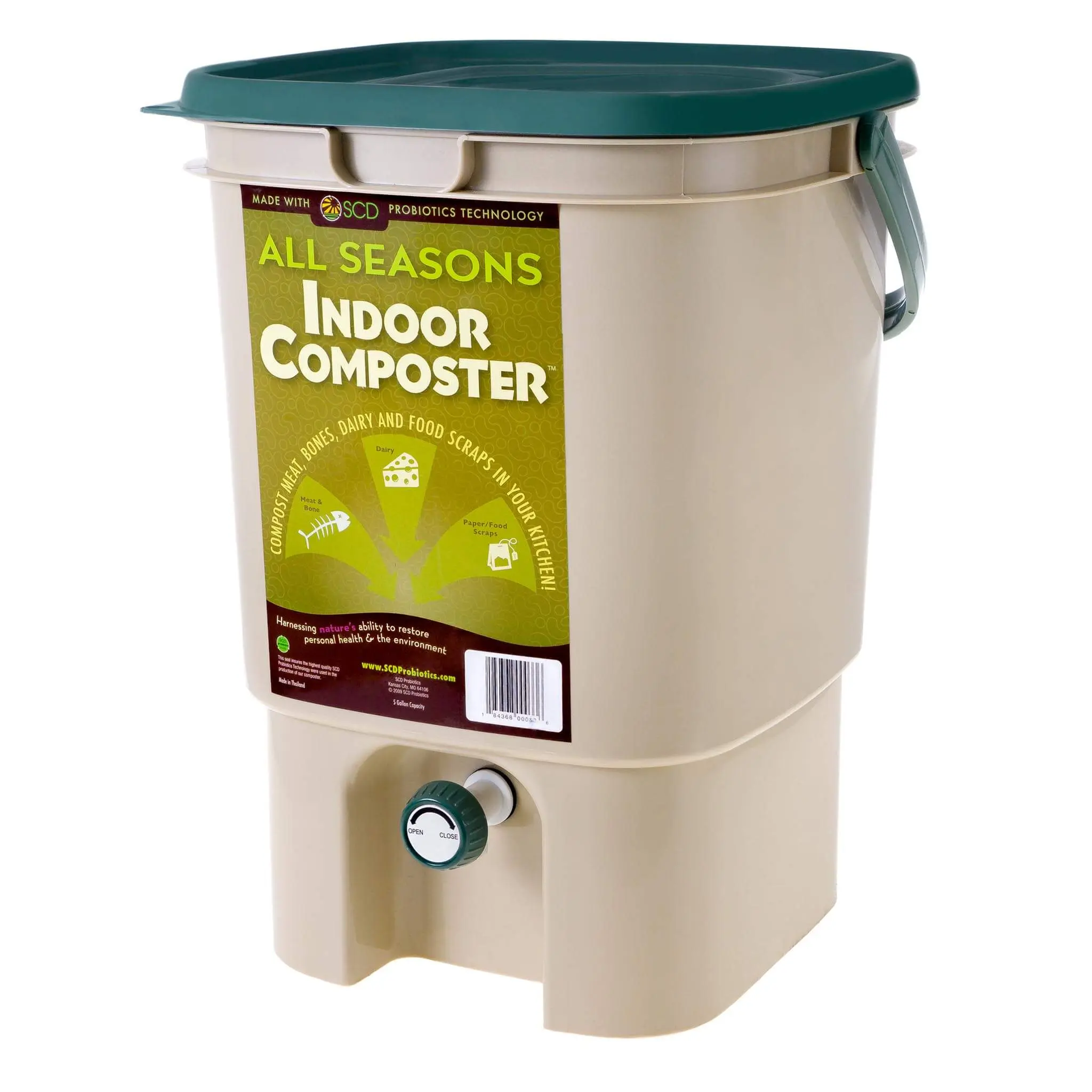 All Seasons Indoor Composter - Kitchen Compost - SCD Probiotics
