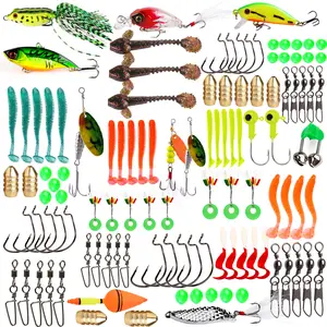 Sougayilang Bait Accessories Set - Outdoor Fishing Gear with Multiple Bait Types for Bass, Trout, and Saltwater Fishing, Perfect for Adult Anglers and Fishing Enthusiasts