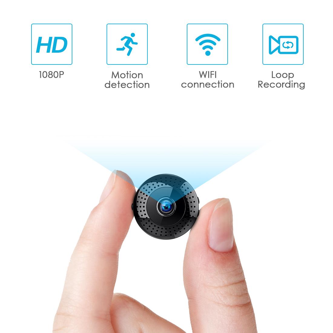 L27 4K HD Hidden Camera WiFi Security Camera Spy Cam Indoor Nanny Cam Home Security Camera App Control Motion Detection Night Vision Surveillance Camera Mini  with Infrared