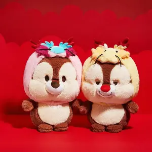 Disney Chip and Dale Plush Doll 12"– Adorable Twin Squirrel Stuffed Animals Plush Toy, Choose Your Favorite: Classic Chip or Cute Dale,Soft and Comfortable Healing Gift Cute, High Quality Plush Toy for Disney Fans,Christmas Gifts(1pc)