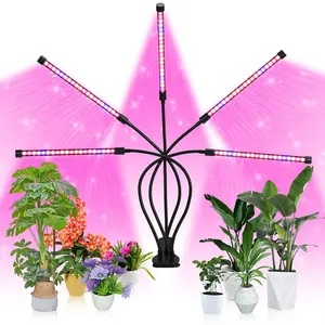LED Plant Growth Light, LED USB 5v Full Spectrum Panel, Grow Lights, Blue Light, Timer, Dimmable, Rotatable Flexible Plant Lamp