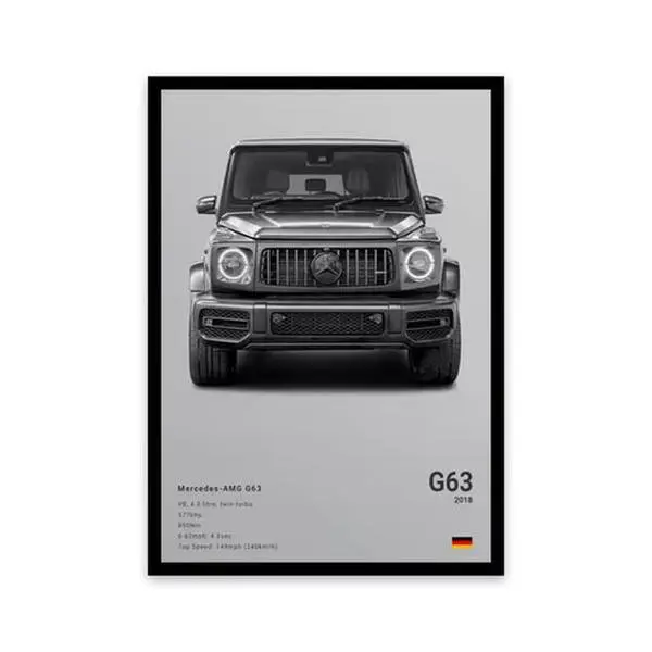 Mercedes AMG G63 poster, home decoration Gift Room