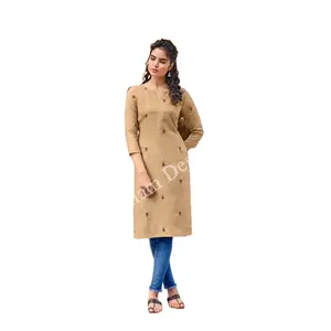 POONAM Designer Kurti Code 204 - Stylish & Comfortable Plain Kurti in Medium & XL Sizes for Everyday Wear