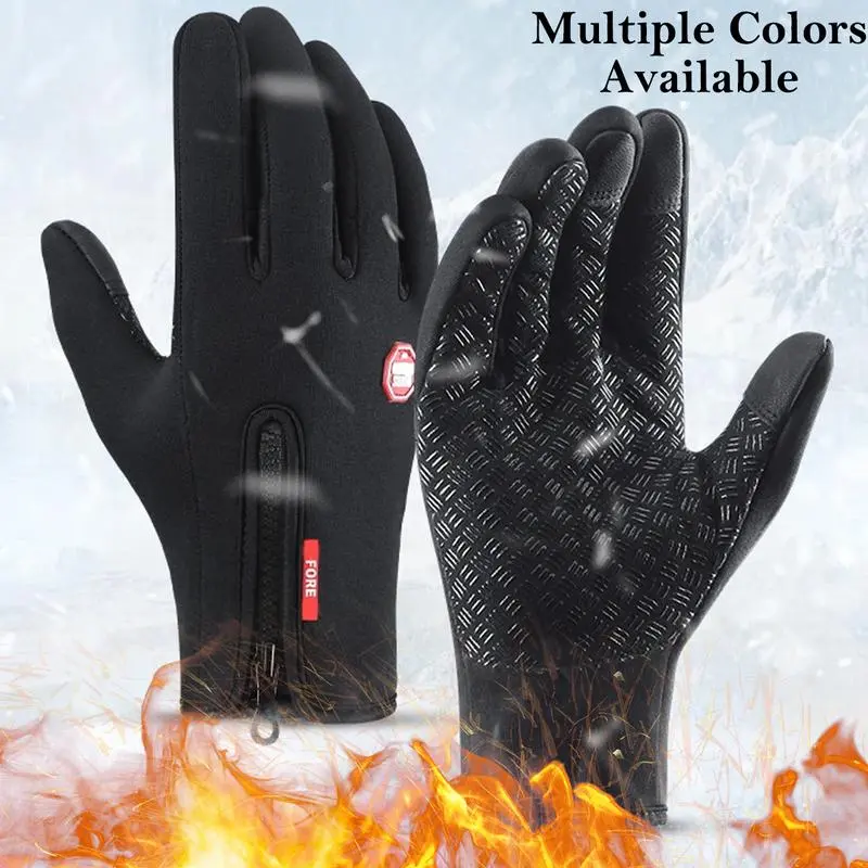 Thermal Windproof Water Resistant Winter Gloves Touch Screen Warm Mittens Men Women Thermal Windproof Water Resistant Winter Gloves Touch Screen Warm Mittens Men Women