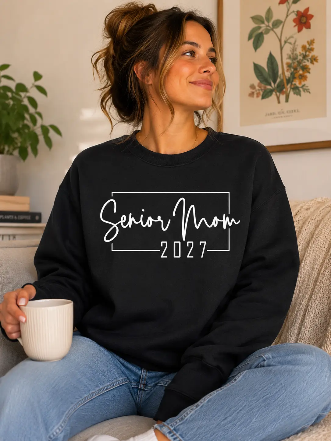 Senior Mom 2027 Sweatshirt Class of 2027 Graduation Shirt Thoughtful Gifts For Proud Moms