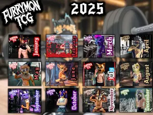 FurryMon 2025 Gym Furries Calendar - Furries TCG