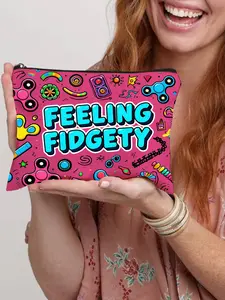 2D Cosmetic Organizer Bag, Sensory Friendly Design, Tool Bag, Ideal for Small Tools, Travel Essentials, Fashionable All-Season Storage