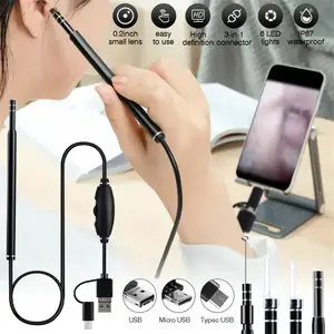 3-in-1 LED Ear Wax Removal Endoscopy Tool