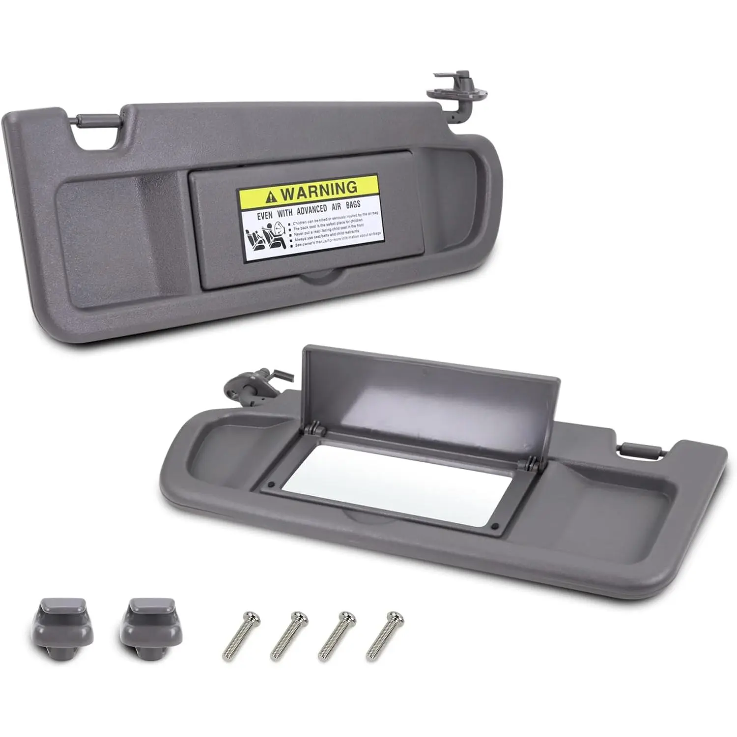 Left Driver & Right Passenger Side Sun Visor Compatible with Honda Civic 2006 2007 2008 2009 2010 2011 Replaces #   83280-SNA-A01ZA 83230-SNA-A01ZA (Atlas Gray)